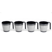 Lot de 4 Mugs Mlamine GRANITE