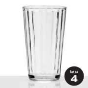 Lot de 4 verres acryliques 45cl