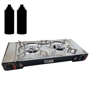R�chaud 2 feux � cartouche gaz INCASA