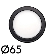 Spot LED Noir 12V 2W 65mm encastrable