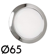 Spot LED Chrom 12V 2W 65mm encastrable