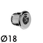 Mini Spot LED Campio Chromé 18mm encastrable