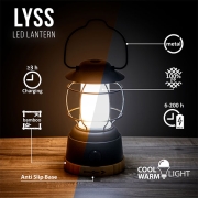 Lanterne de camping LED rechargeable USB LYSS