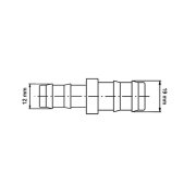 Raccord de rduction de tuyau diamtre 19x12 mm