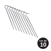Jeu de 10 piquets mtal 17 cm