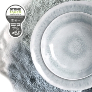 Assiette plate Mlamine 26,5cm Pearl base anti-drapante BRUNNER