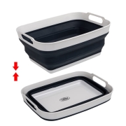 Bassine pliable en silicone avec poignes