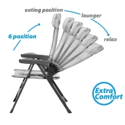 Fauteuil matelass Skye 3D Gris BRUNNER