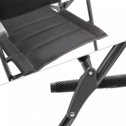 Fauteuil matelass alu Skye 3D Compact Noir BRUNNER