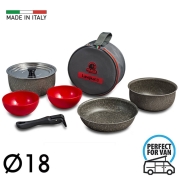 Popote alu LAVIJKA 18 cm 6 pi�ces