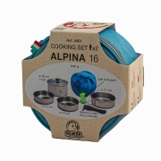 Popote inox Alpina 16 cm 8 pi�ces