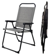 Chaise pliante Grise REDCLIFFS