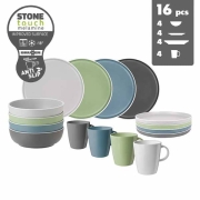 Lot de vaisselle Mlamine DOLOMIT anti-drapant