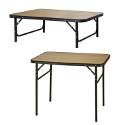 Table de camping pliante bois 90 x 60 cm