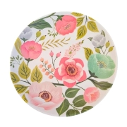 Assiette mlamine  fleur 20 cm