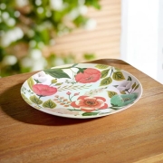 Assiette mlamine  fleur 20 cm