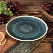 Assiette mlamine bleu 26 cm