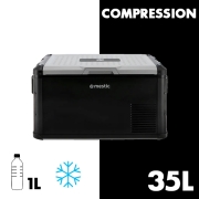 Glacire 35L  compression 12/24V et 230V MESTIC MCCP-35 AC/DC