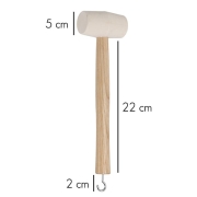 Maillet en caoutchouc blanc