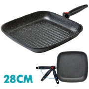 Poele aluminium Pirate Square Grill 28 cm Brunner