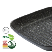 Poele aluminium Pirate Square Grill 28 cm Brunner
