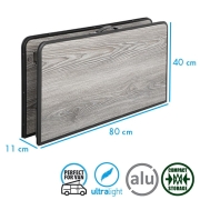 Table ultra lgre ELUTOP COMPACK Brunner 80x80cm