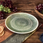 Assiette mlamine verte 23 cm