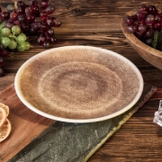 Assiette mlamine brune 23 cm