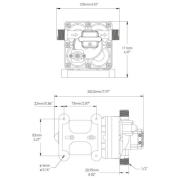 Pompe  eau 12V  membrane avec bypass et pressostat