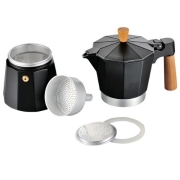 Cafetire Italienne Noire Holiday Travel 6 tasses