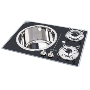 Combin verre vier et rchaud Carbest