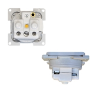 Prise 220V grise avec scurit enfant