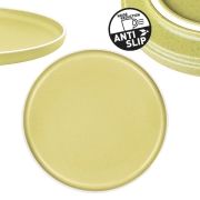 Assiette plate Mlamine 25cm DOLOMIT Jaune