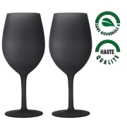 Lot de 2 verres  vin Satin noir Polycarbonate 60 cl
