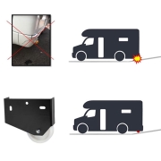 Roulettes anti-frottements version haute