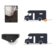 Roulettes anti-frottements version basse