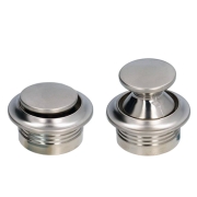 Bouton + rosace 20mm chrom