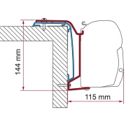 Adaptateur store Fiamma F45 Rapido S6 depuis 2024