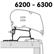 Adaptateur Store Thule 6200 / 6300 Rapido Compact Integral