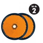 Catadioptre rond diamtre 61mm orange