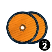 Catadioptre rond diamtre 61mm orange