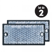 catadioptre rectangulaire 105x54mm blanc