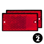 catadioptre rectangulaire 105x54mm rouge