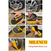 Sabot de roue antivol Ducato WRAITH 3 MILENCO