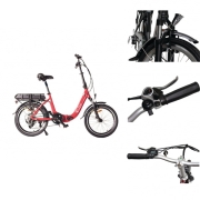 Vlo  assistance lectrique pliable 20'' 10.4Ah EZA Rouge