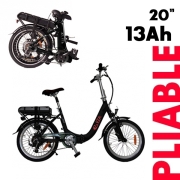 Vlo  assistance lectrique pliable 20'' 13Ah EZA Noir