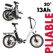 Vlo lectrique pliable E-PAX 20'' 13Ah VecoCraft Blanc