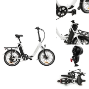 Vlo lectrique pliable E-PAX 20'' 13Ah VecoCraft Blanc