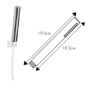 Douchette seule 1 jet anticalcaire chrome