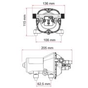 Pompe  eau 12V Aqua 8F FIAMMA 7L